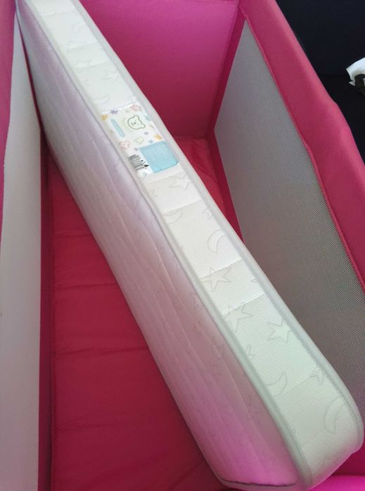 Cama viagem bébé "Zippy" + colchão ortopédico + roupa de cama