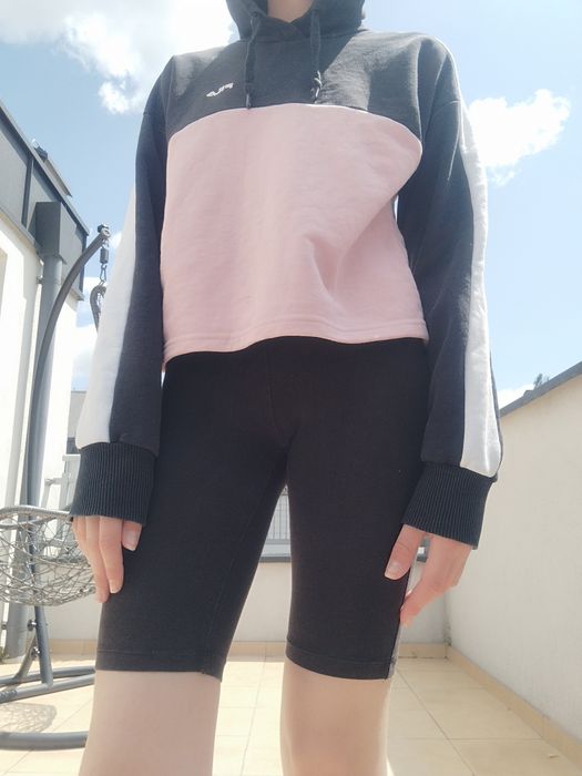 Bluza fila różowo czarno biała