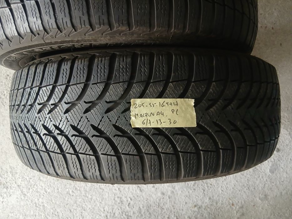 4 Pneus 205/55R16 seminovos