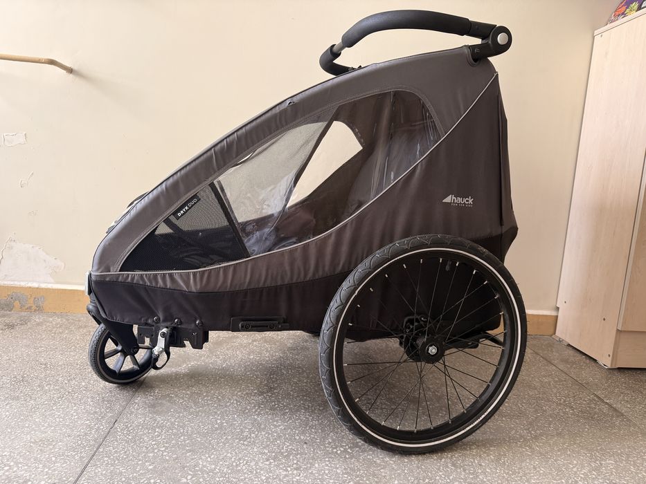 Przyczepka rowerowa dla dzieci Hauck Dryk Duo wózek