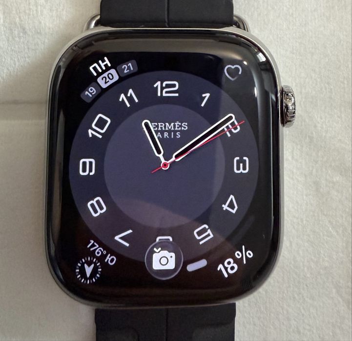 Apple Watch Hermes 11 46 mm Noir Kilim