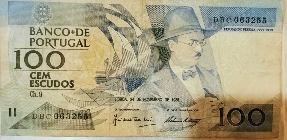 Notas antigas de escudos