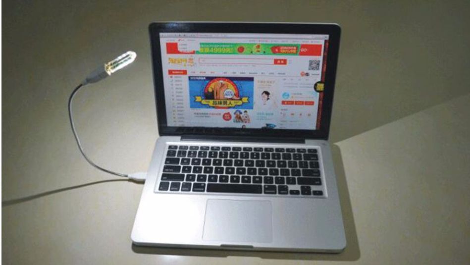 USB Extension Cable, 30 cm Flexible with USB LED Lamp.64750711172227123