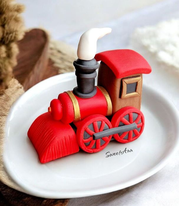 Pociąg, ciuchcia dekoracja na tort