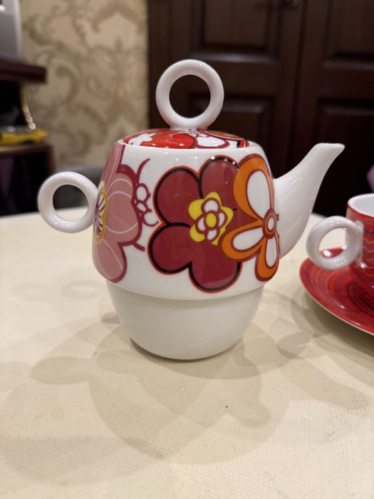 Чайний сервіз, три предмети, 540 мл., яркий