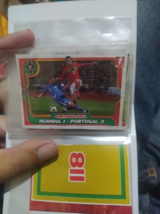 Cristiano Ronaldo Portugal de ouro cromo recuperado