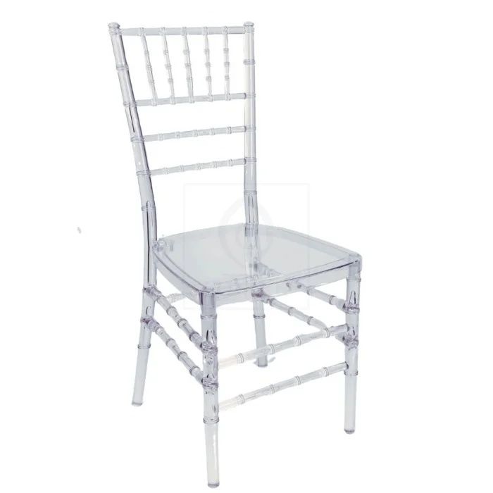 4 Cadeiras de plástico Chiavari - transparente