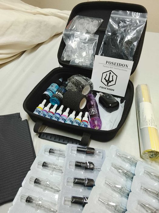 Kit tatuagem completo novo e selado