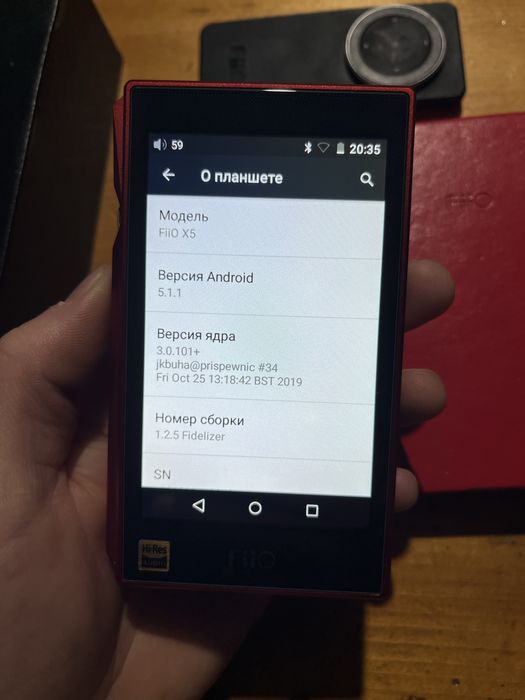 Hi-Res плеер FiiO X5  Червоний