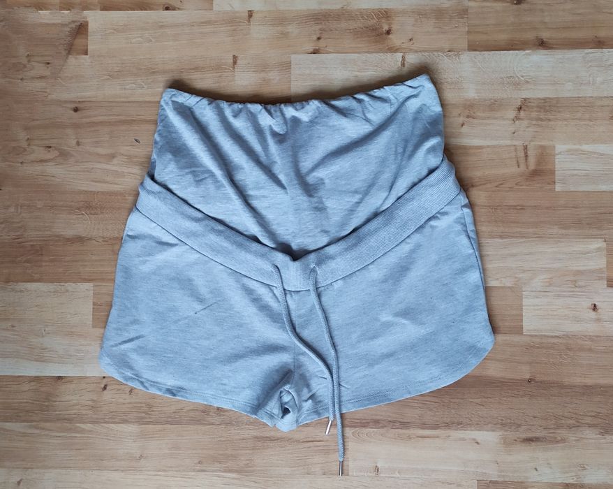 Spodenki ciążowe S NOWE czarne szare krótkie szorty spodnie 36