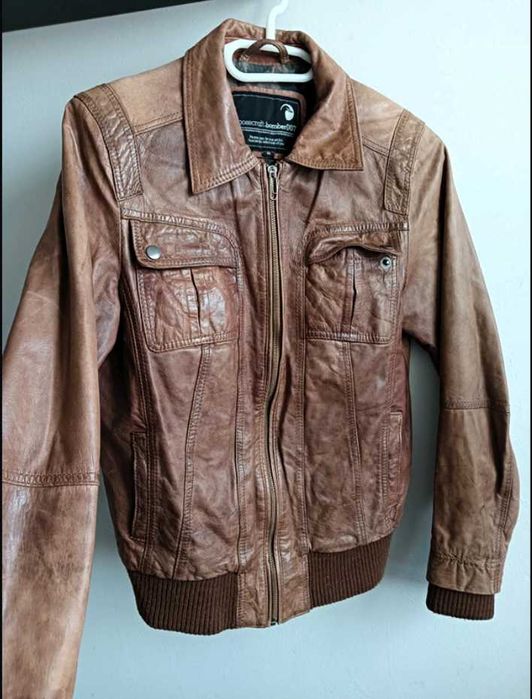 Kurtka Skóra Naturalna Kultowej Marki „ Goosecraft-007 ”r.(S/M) Unisex