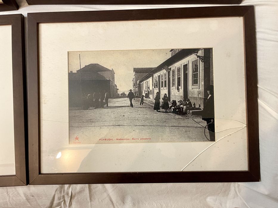 6 Quadros (todos 60€) com gravuras de Matosinhos de antigamente