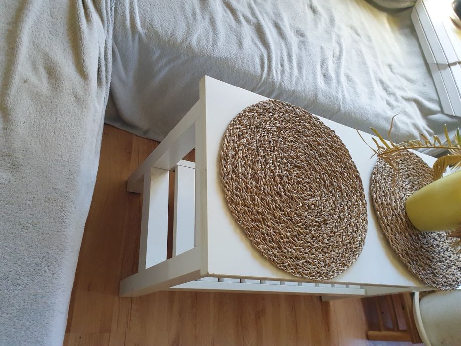 Ławka stolik ikea biała HEMNES