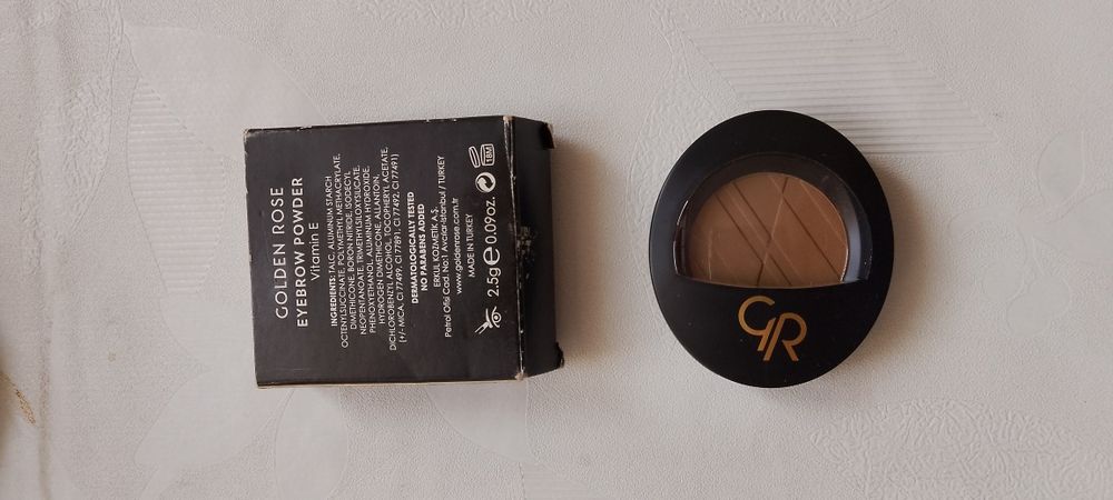 Cień do brwi i powiek jasny brąz Golden Rose  nr 101
