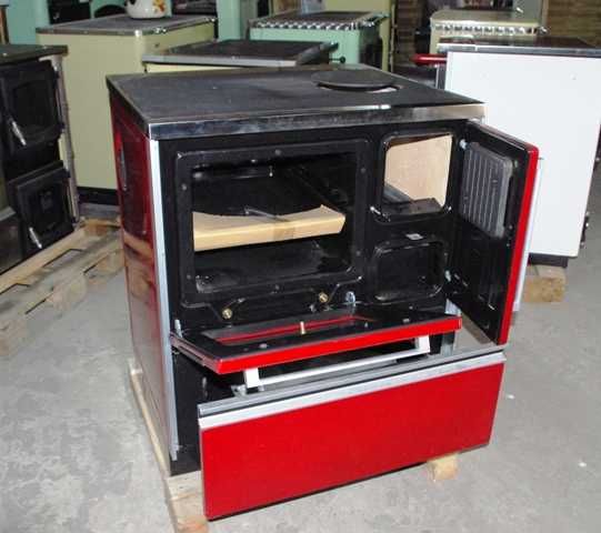 Piec kuchenny, kuchnia ROYAL 720 czerwona, prawa