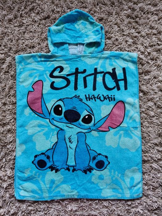 Ręcznik kąpielowy z kapturem/ poncho: Stitch Hawaii