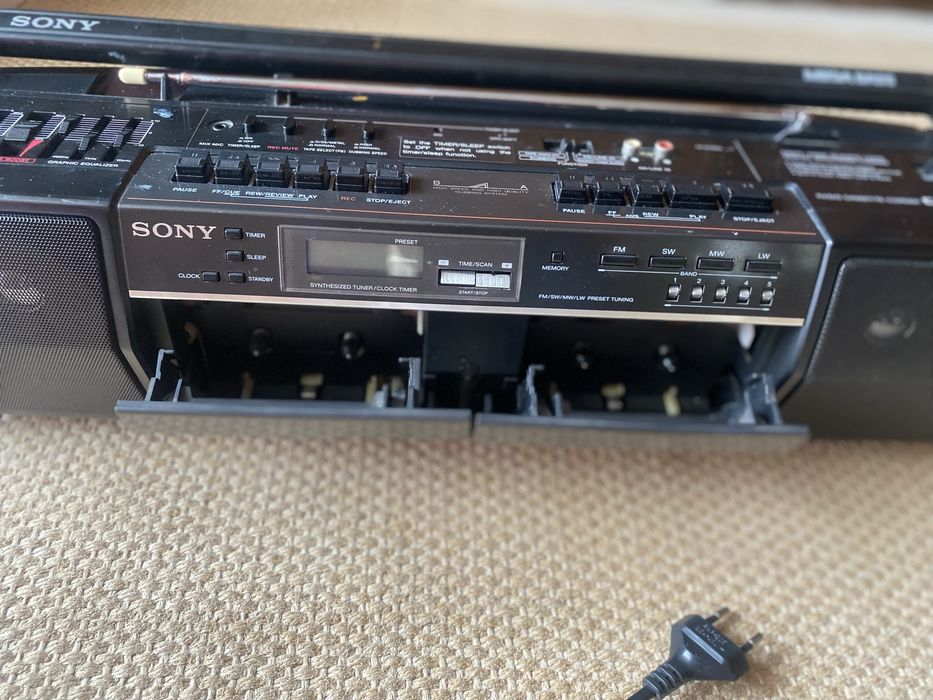 Rádio Cassete Sony CFS-DW50L Mega Bass - Funcional