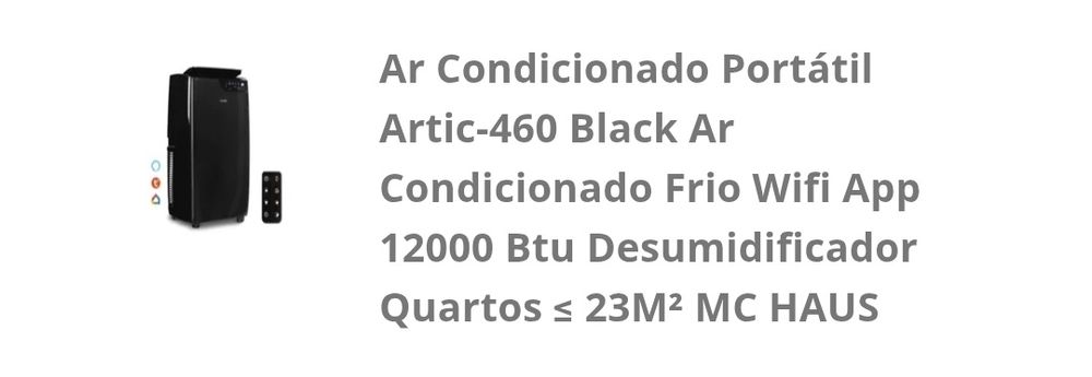 Ar condicionado novo!