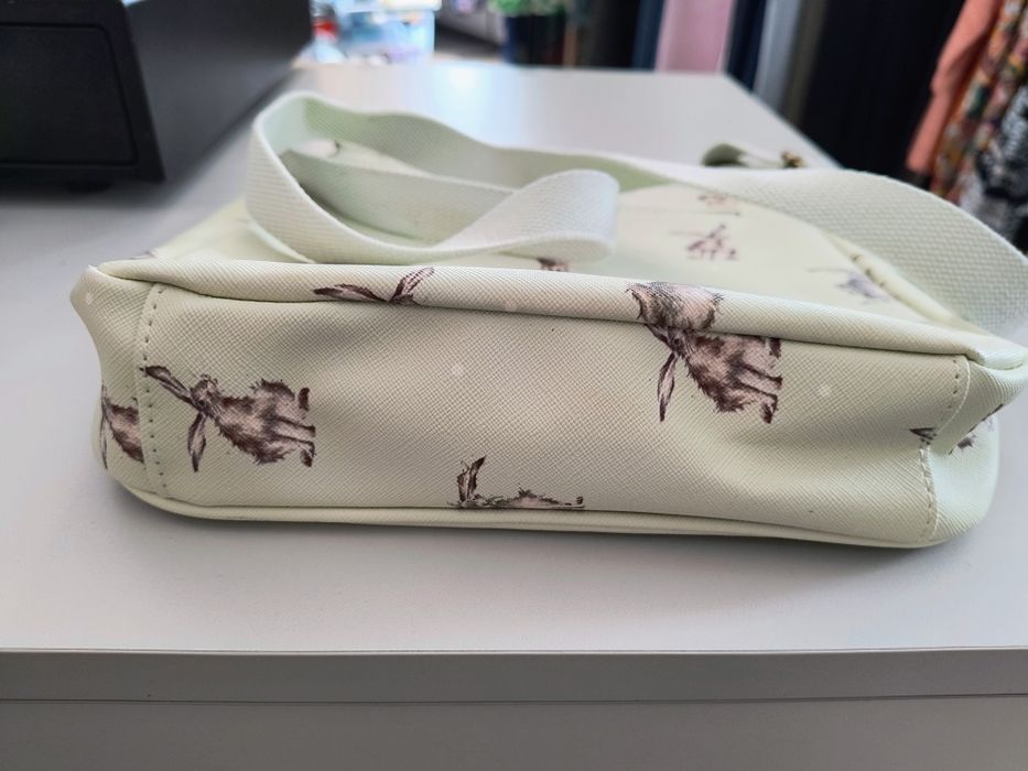 Torebka jasnozielona w króliki Wrendale Designs