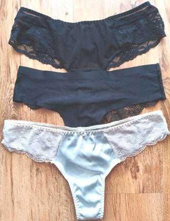 Efektowne majtki 3 szt. L