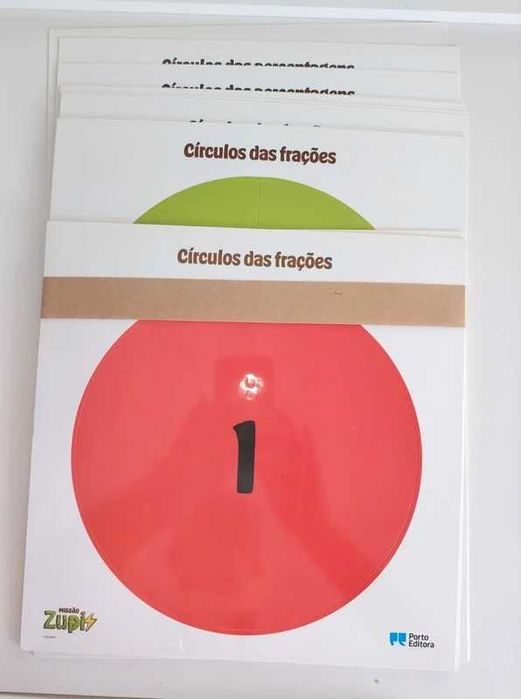 Circulo das frações matemática cartazes