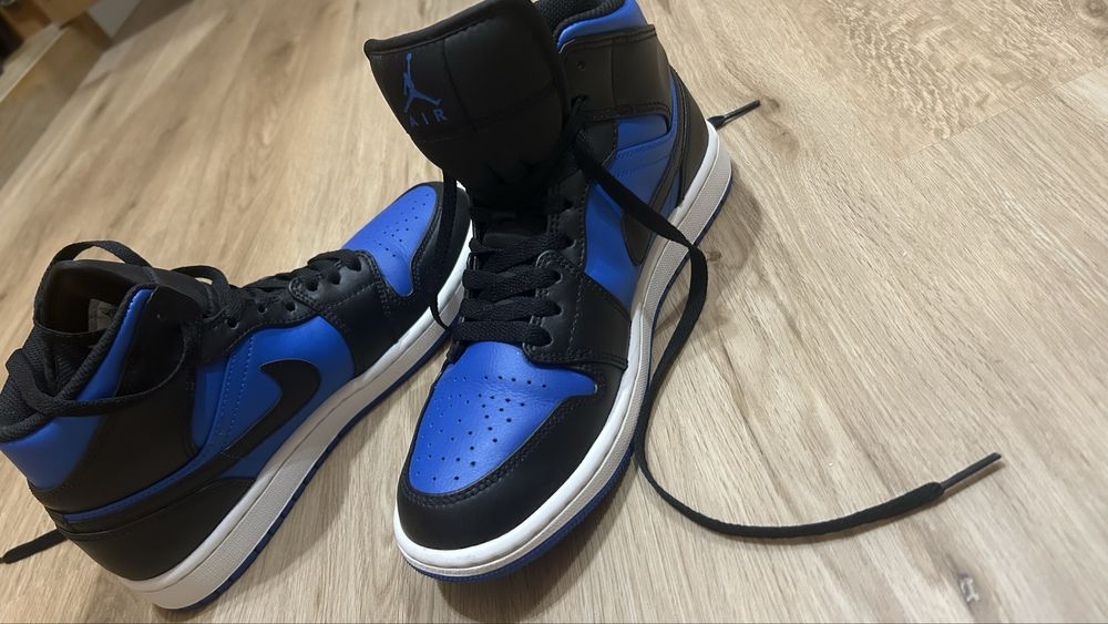 Nike Air Jordan 1 Mid Azul/Preto – Tamanho 40 (Originais)