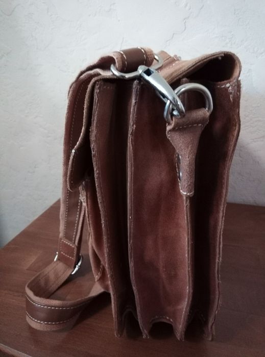 Кожаный Kossberg сумка портфель мессенджер идеал