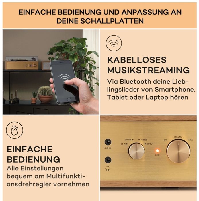 Проигрыватель Auna Berklee TT Play