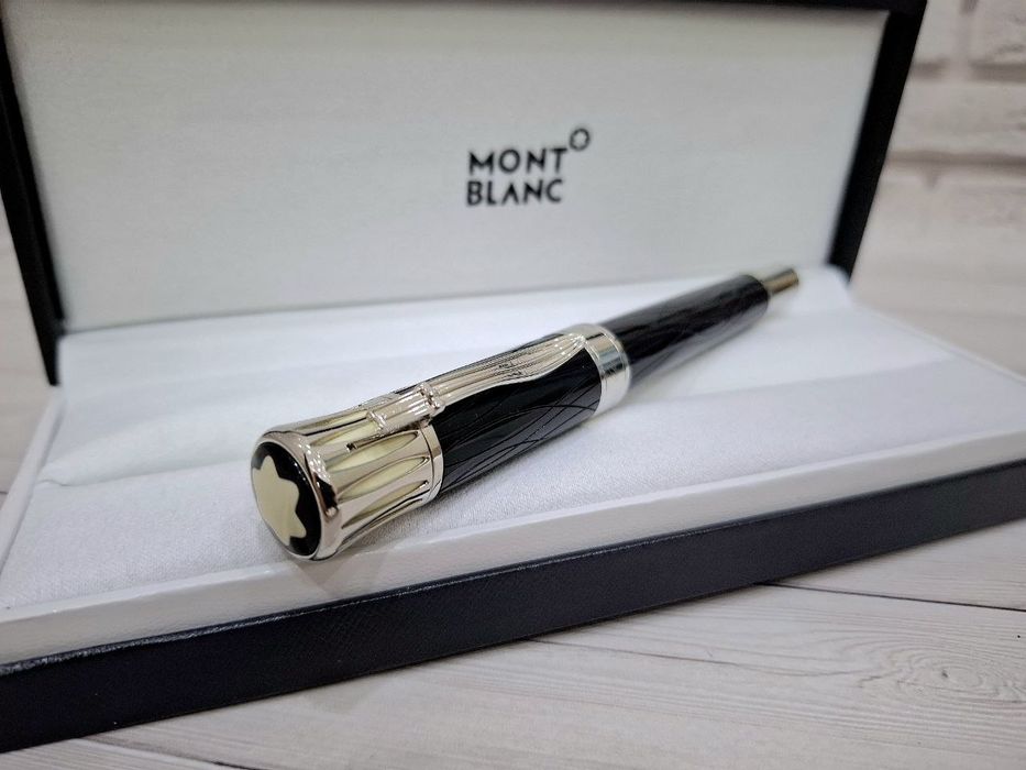 Кулькова металева ручка роллер Montblanc Марк Твен
