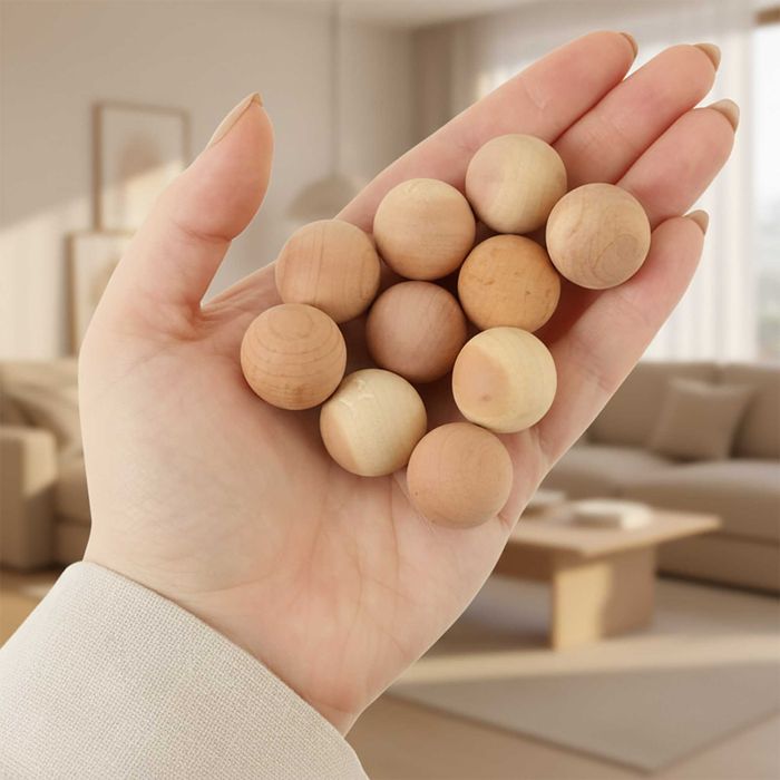 15x Kulki Cedrowe na Mole Odzieżowe do Butów Ubrań Odświeżacz na Mole