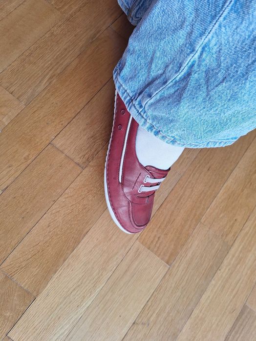 Шкіряні жіночі мокасини / сліпони clarks р. 38 (бордові)