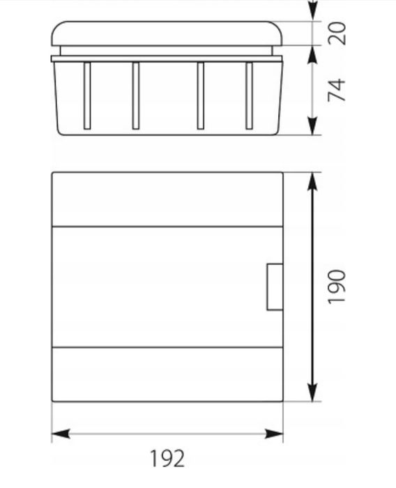 Rozdzielnica podtynkowa SRp-6 (N+PE) IP40