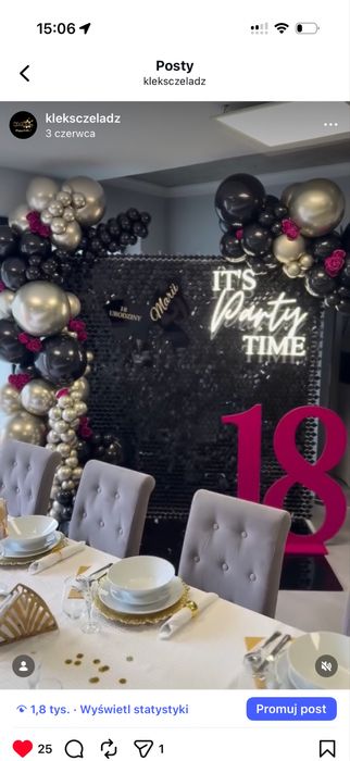 Ścianki do zdjeć, dekoracje balonowe.