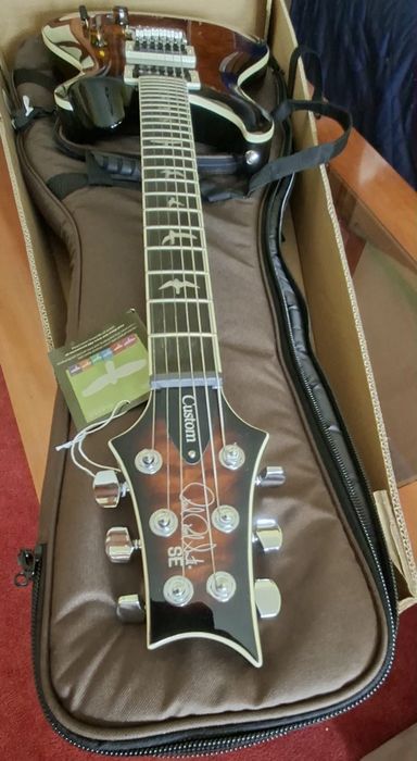 Guitarra prs se custom 24 quilt black gold burst
