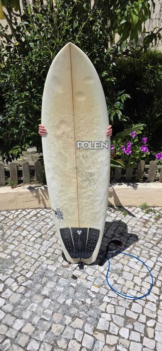 Prancha de Surf Polen + Quilhas Novas + Leash Novo + Capa/Sock