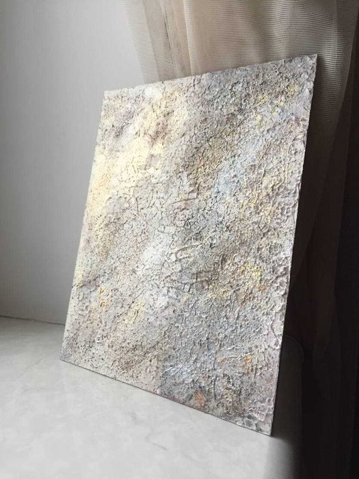 Интерьерная картина абстракция текстурной пастой 20х25см