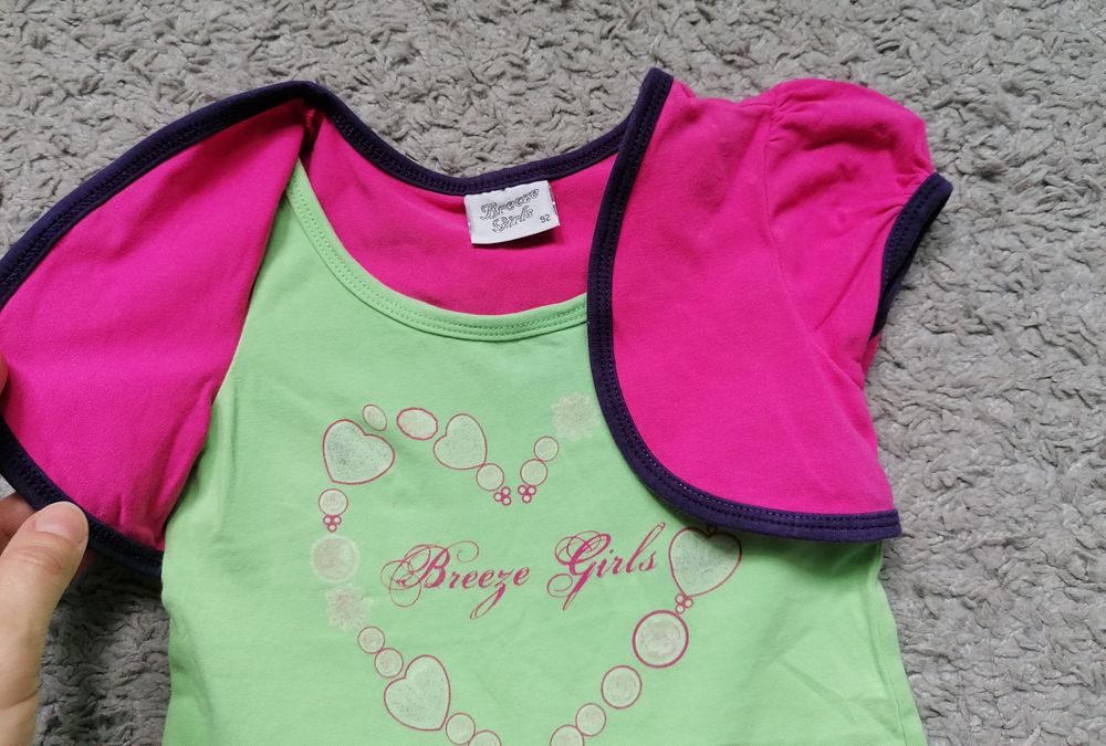 Tuniko- sukienka na krótki rękaw roz 92