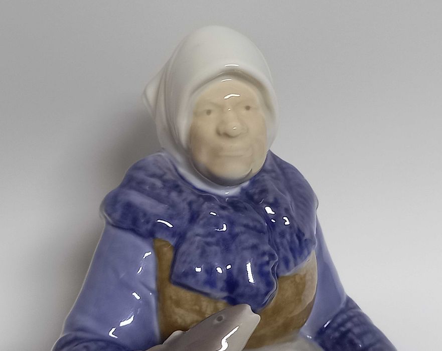 Żona rybaka, figurka B&G Kopenhaga, Axel Locher