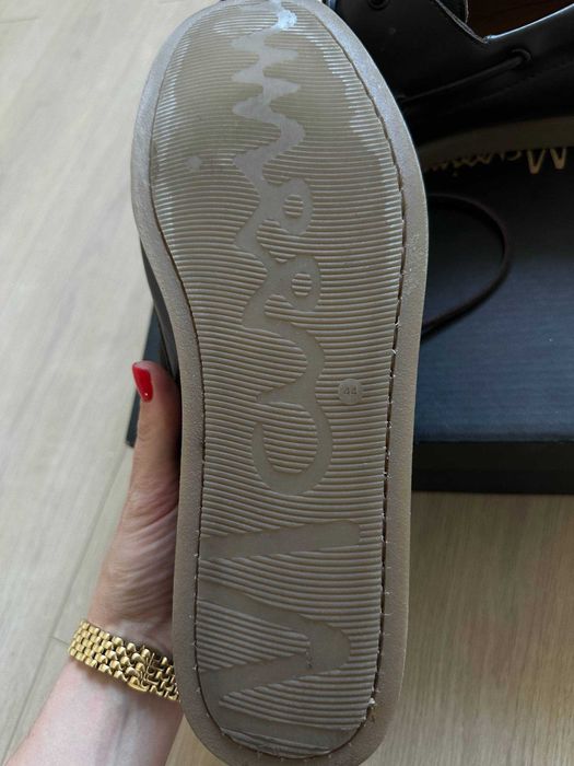 Чоловічі шкіряні коричневі мокасини Massimo Dutti 44