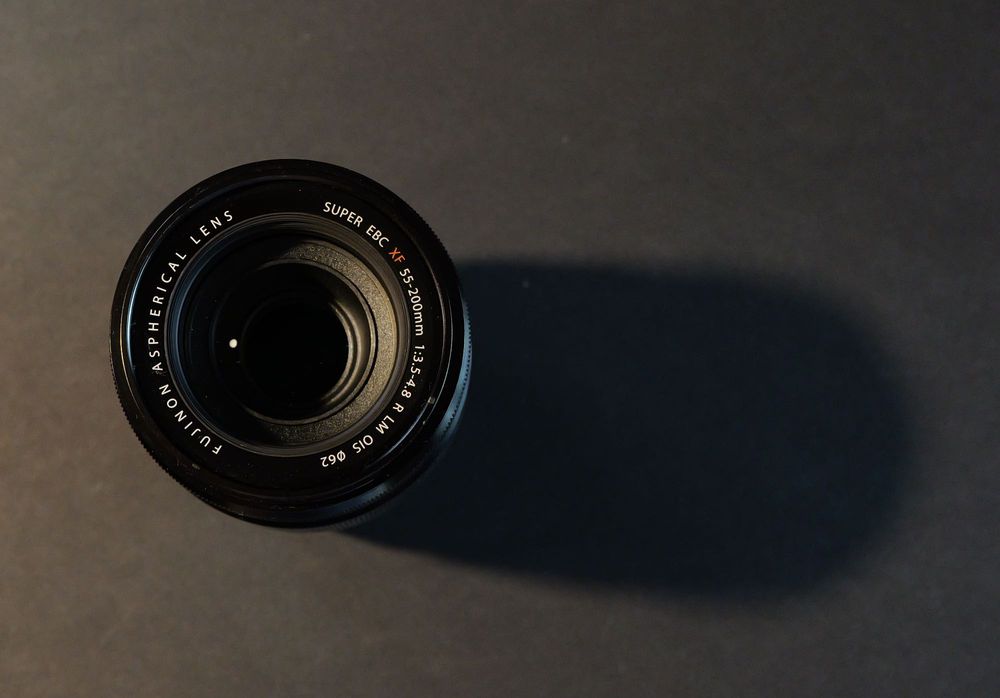 Fuji 55-200 f3.5-4.8 com caixa e pouco uso