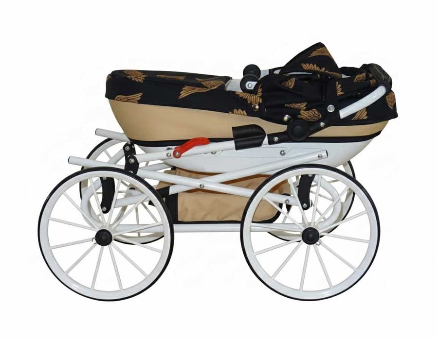 Wózek Dla Lalek Głęboki Retro Premium Solidny Nowy z Gwarancją