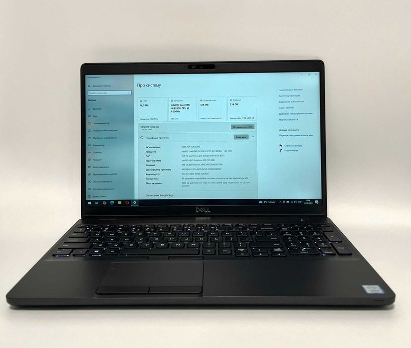 Б/У Бізнес Ноутбук Dell Latitude 5500 15.6" i5-8265U/16GB/SSD 256GB