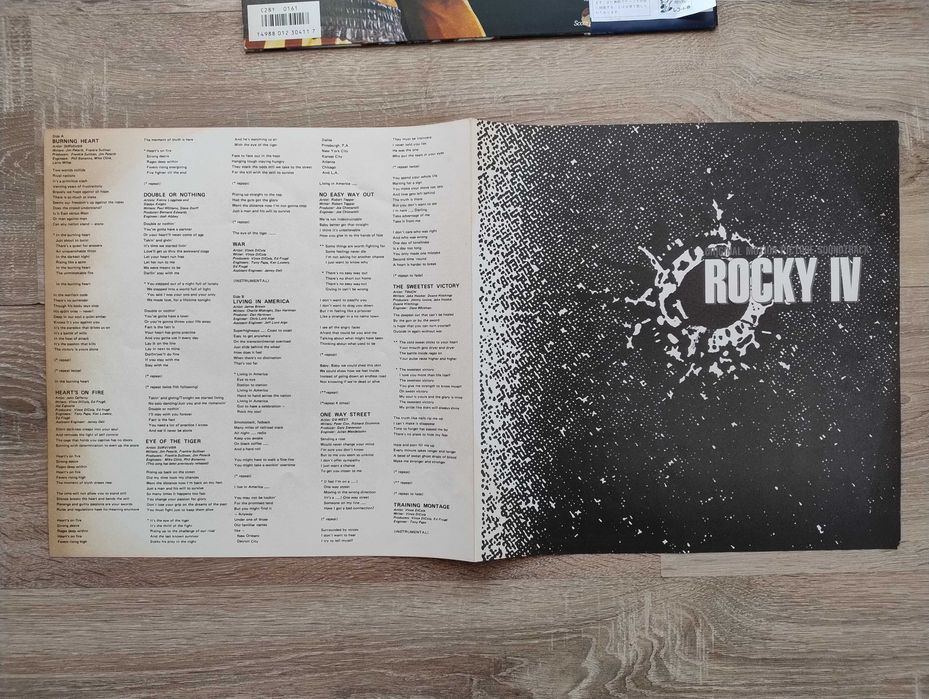 Rocky IV LP Japan OBI