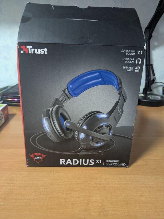 Ігрові комп'ютерні навушники, гарнітура Trust GXT Radius 7.1