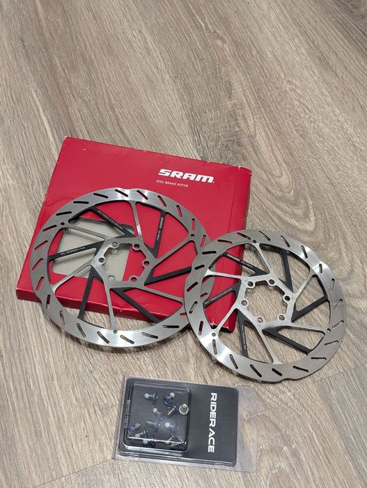 Ротори SRAM HS2 180+160мм пара - 6 bolt