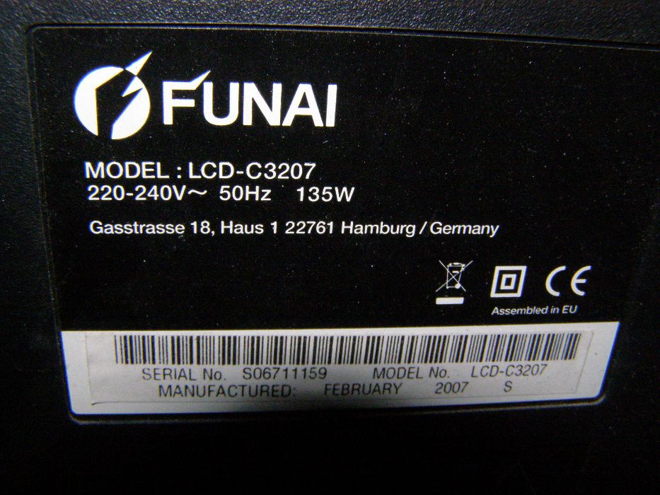 Телевизор Funai LCD-C3207 с полосами