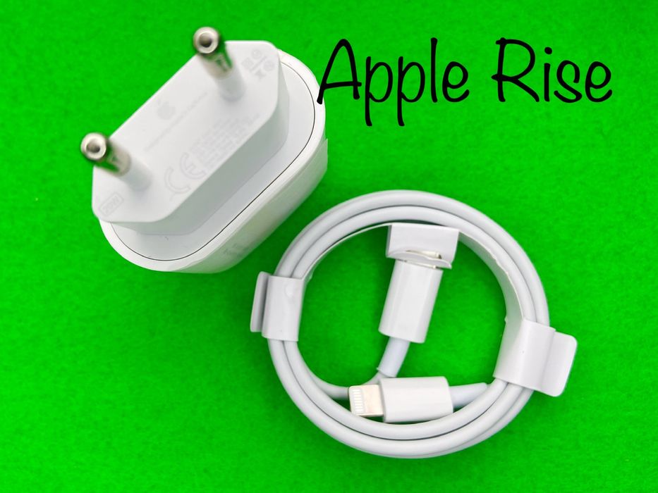 Комплект Быстрая зарядка на Айфон Блок Адаптер 20 Ватт + Провод Айфон