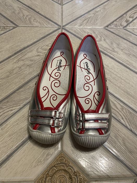 Балетки срібні