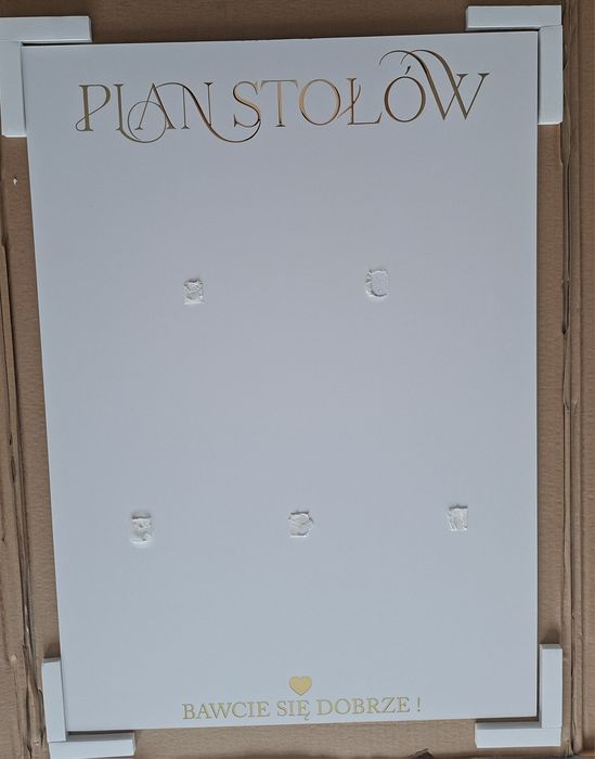 Sprzedam 2 tablice z planem stołów