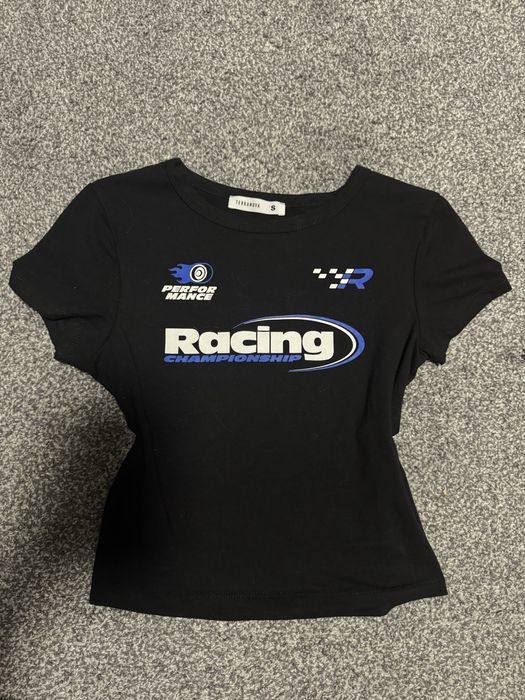 футболка/топ обтягивающая y2k